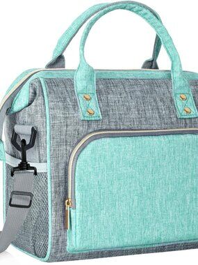 Large Insulated Lunch Bag for Women -12L Adult Lunch Box Wide Opening with Shoul